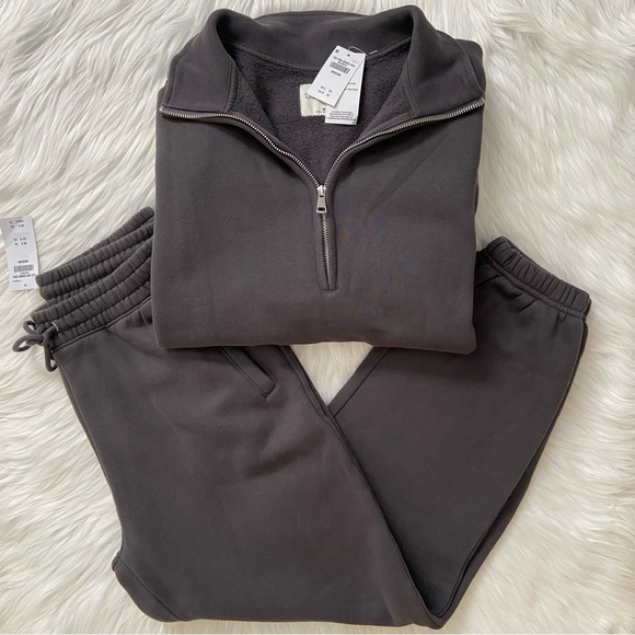 oversized sunday half-zip set - Picture 1 of 14